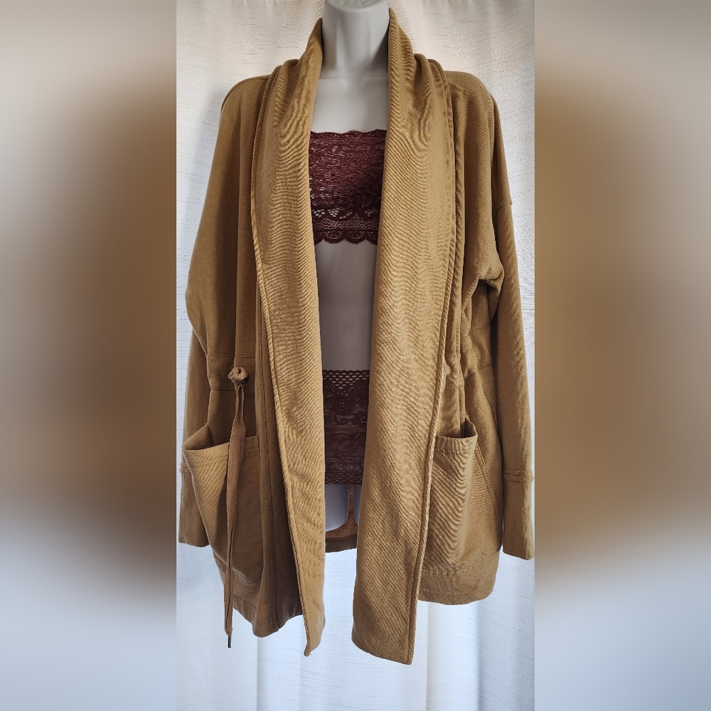 Knox Rose Khaki Open Front Cardigan